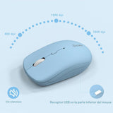 Combo silencioso de teclado y mouse inalámbricos para oficina y hog...