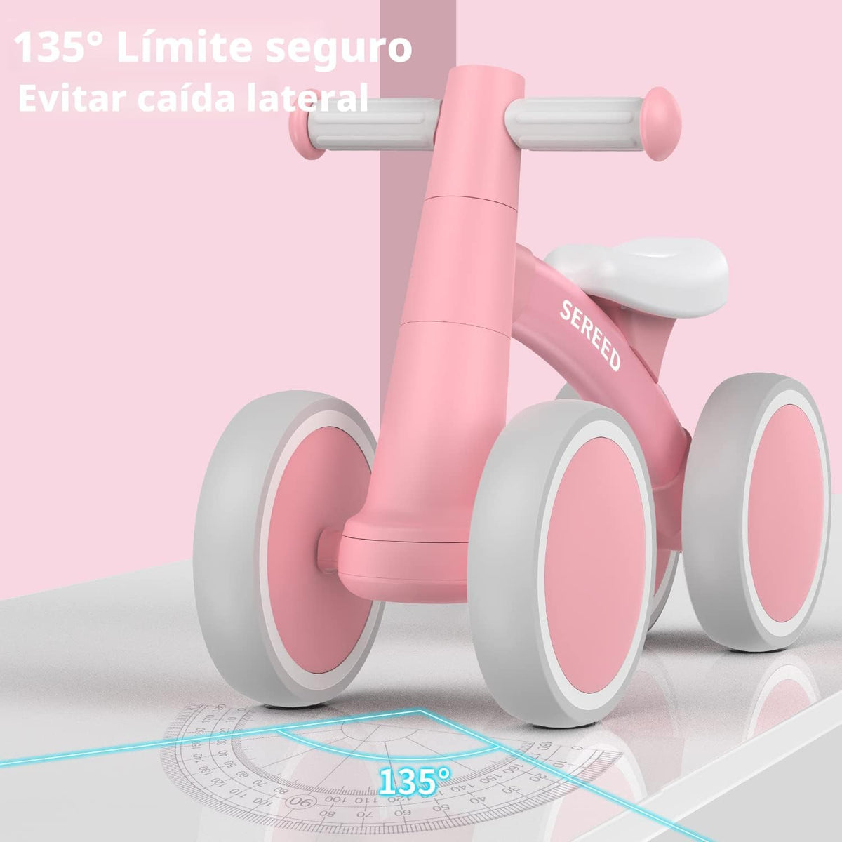 SEREED - Bicicleta de equilibrio para bebés de 1 año, niños y niñas...