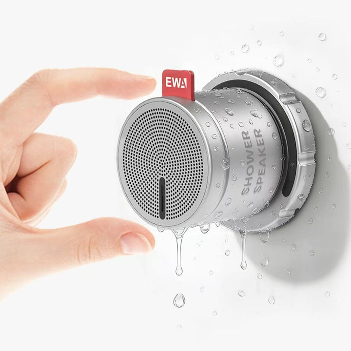 EWA Altavoz de ducha, botón magnético de volumen, altavoz Bluetooth...