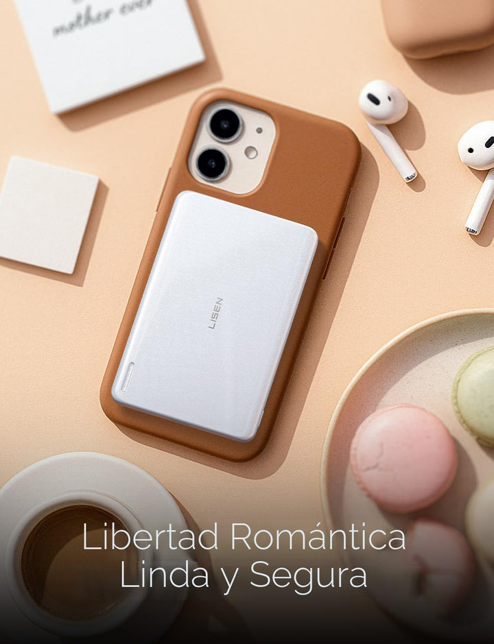 LISEN Qi2 - Batería MagSafe ultra delgada de 15 W, cargador de bate...