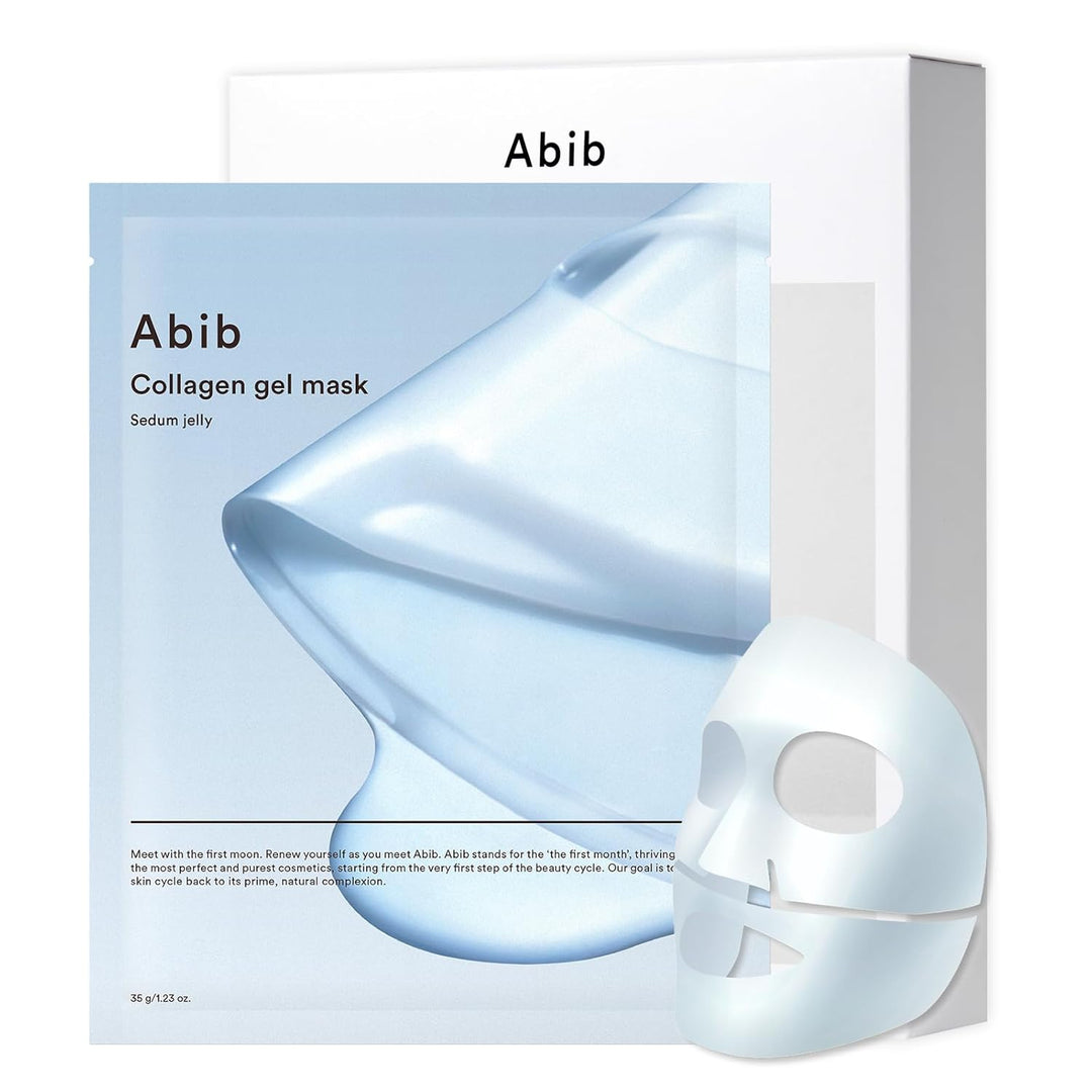 Abib Mascarilla de gel de colágeno Sedum Jelly 10 hojas (hidratante...