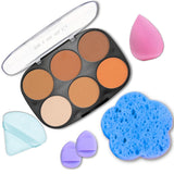 Kit de maquillaje Paleta de contorno Bissú + Puff de terciopelo + 2...