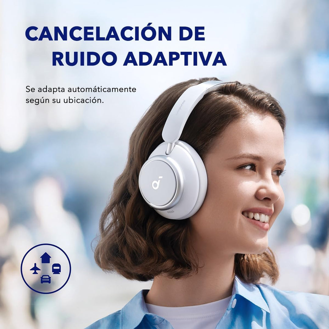 Soundcore de Anker Space Q45 - Auriculares adaptativos con cancelac...
