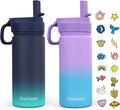 Gonfoam Botella de agua aislada de acero inoxidable para niños de 16 onzas