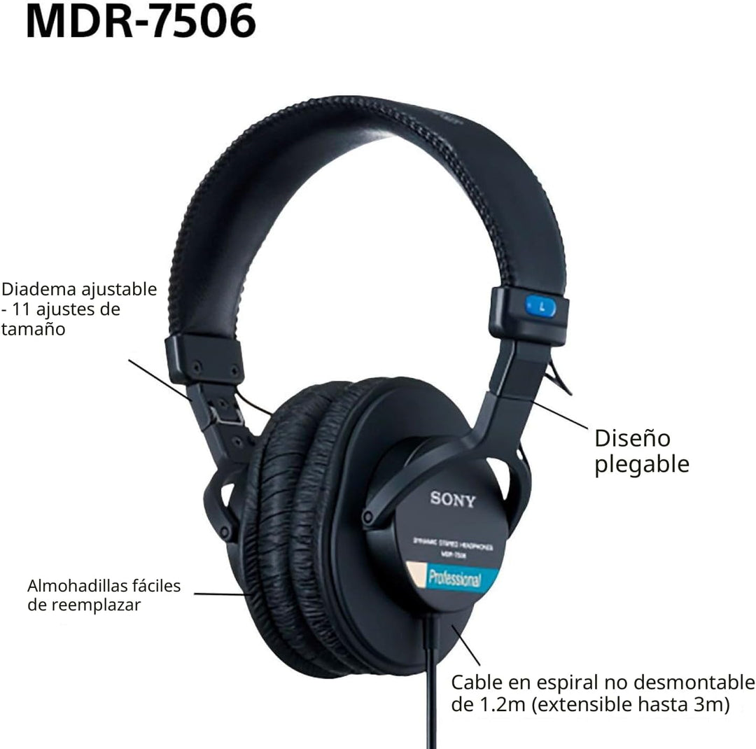 Sony MDR7506 Auriculares profesionales de diafragma grande