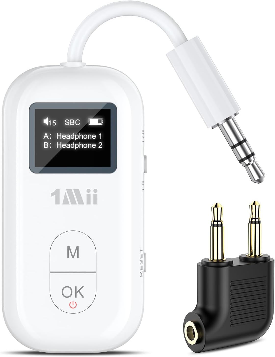 1Mii SafeFly Pro Airplane - Adaptador Bluetooth para auriculares