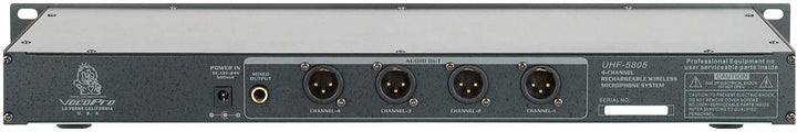 VOCOPRO UHF580510 Sistema de micrófono inalámbrico UHF recargable p...