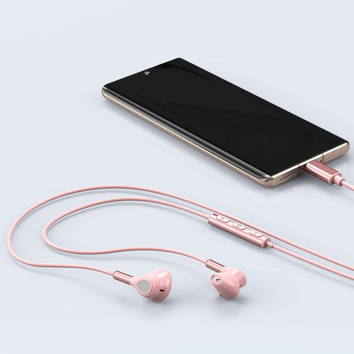 Auriculares USB C para Samsung Galaxy S24 S23 Ultra S22 S21 FE S20...