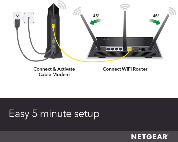 NETGEAR - Módem de cable compatible con todos los