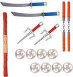 Ninja Warrior - Juego de armas de plástico, juego de rol para niños y niñas, juego de simulación, batallas, disfraces, fiesta, cabina de fotos
