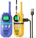 Inspireyes Walkie Talkies para niños recargables, juguetes para niñ...