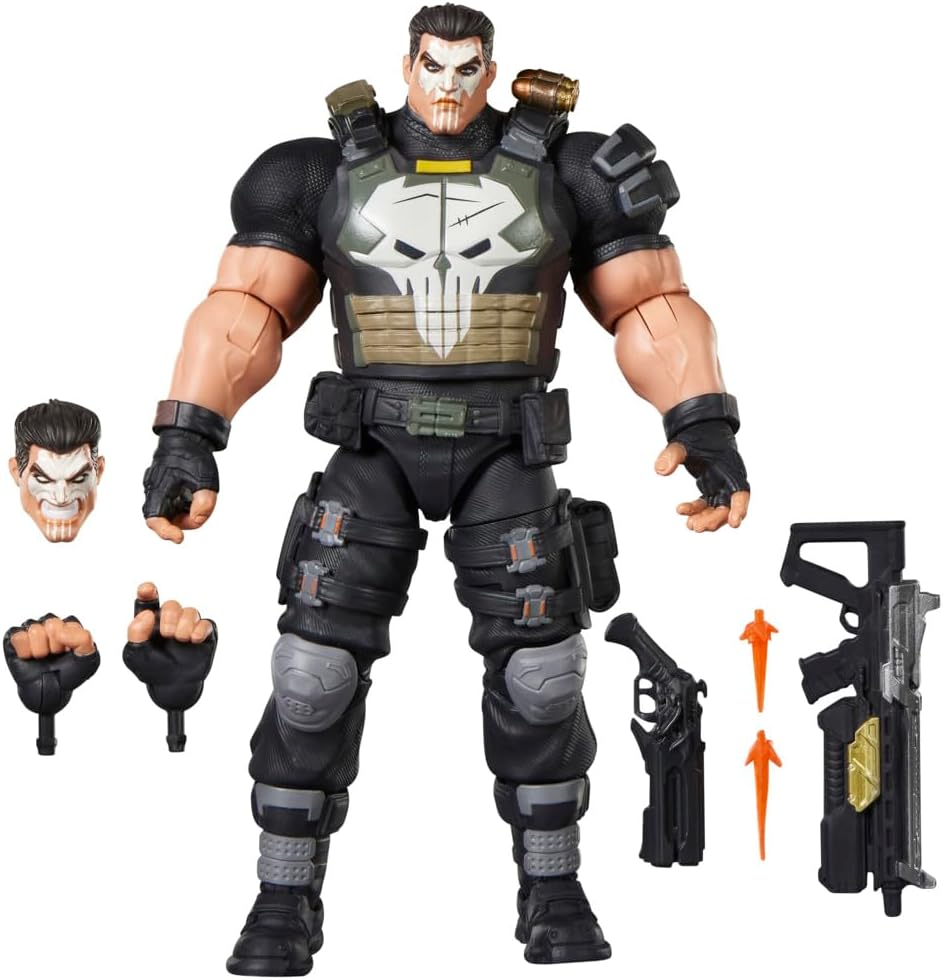 Marvel Legends Series Marvel Rivals The Punisher, figura de acción coleccionable inspirada en videojuegos de 6 pulgadas