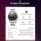 OLEVS Reloj Automático Mecánico para Hombre de Lujo, Recia Carga Automática
