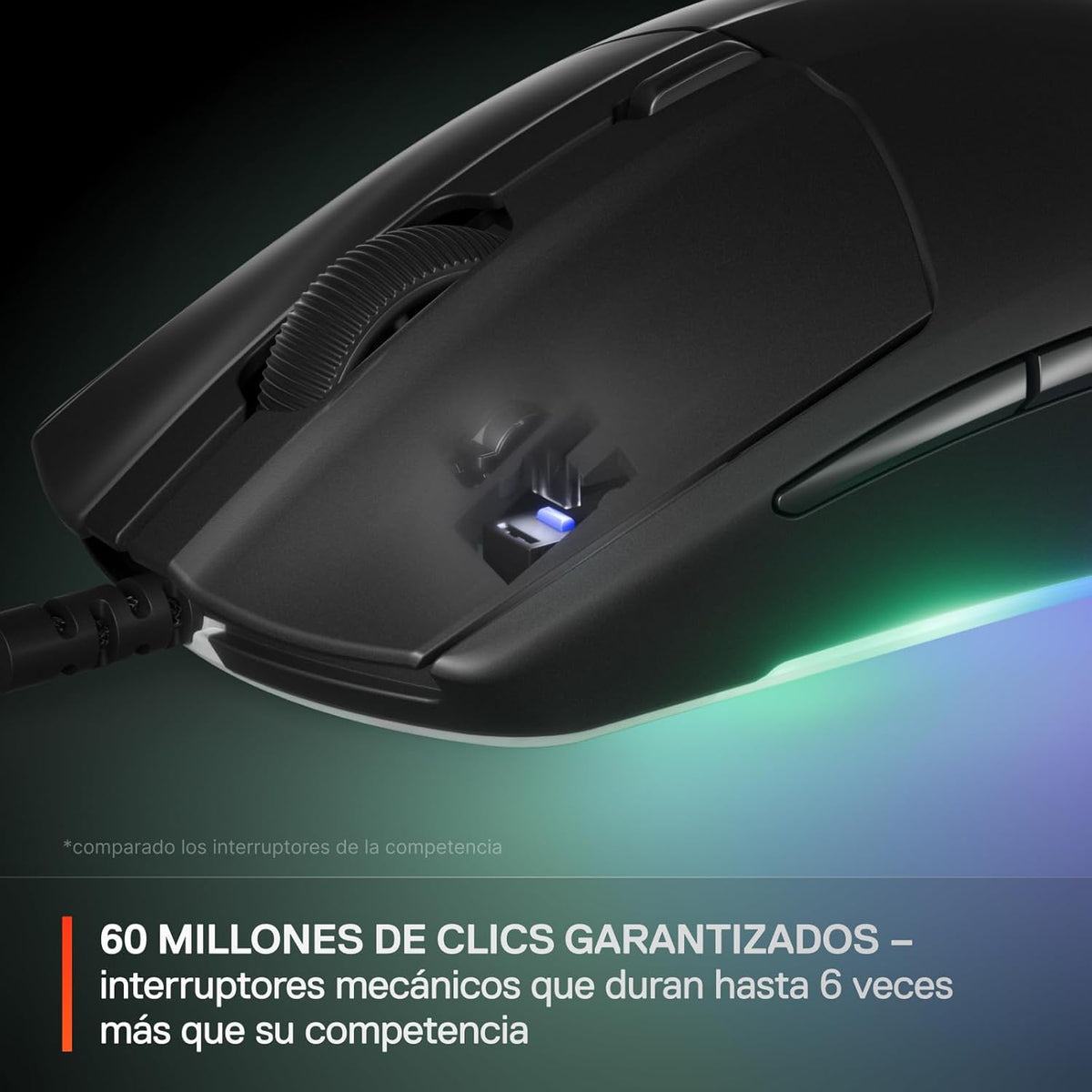 SteelSeries Rival 3 Gen 2 mouse para videojuegos \u2014 Sensor ópti...