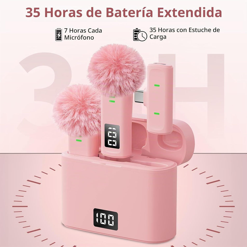 Mini micrófono inalámbrico para creadores de contenido