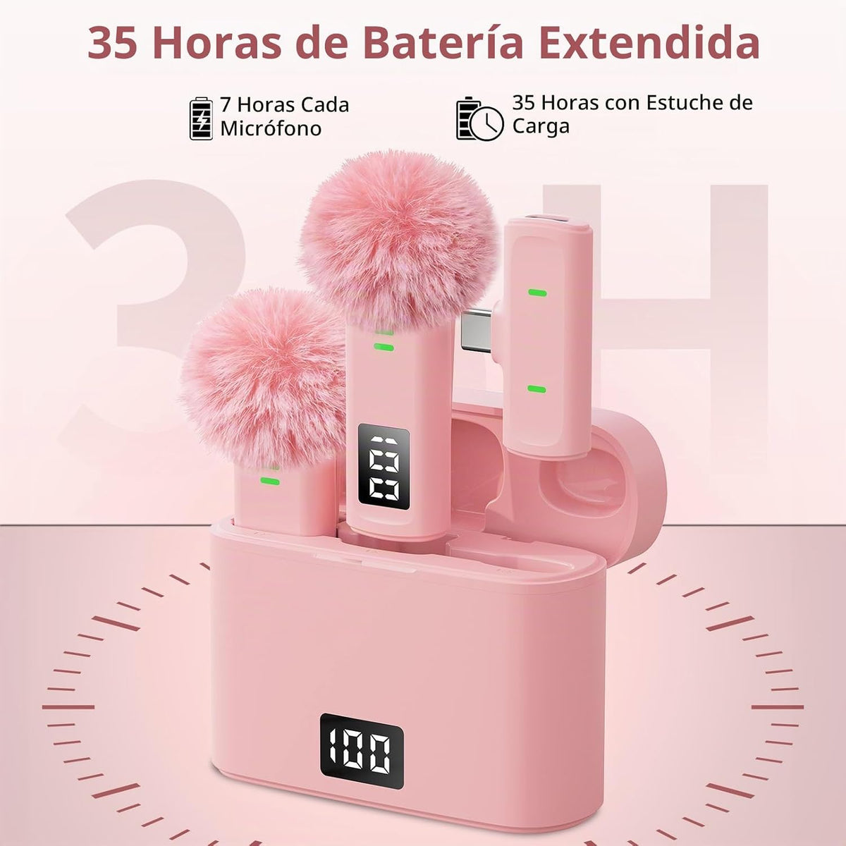 Mini micrófono inalámbrico para creadores de contenido