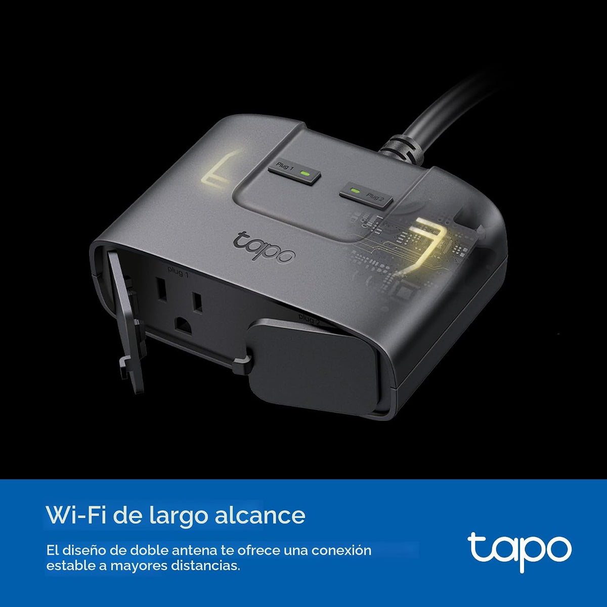 Tapo Matter Outdoor Smart Plug, 2 Individual Outlets, P400M