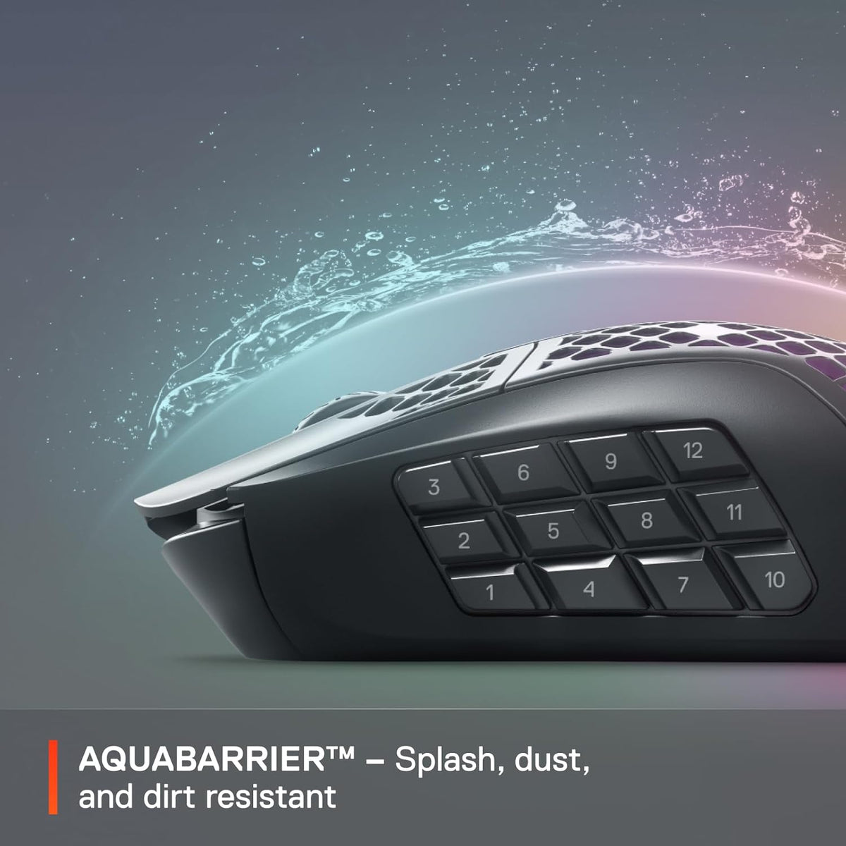 SteelSeries Aerox 9 Wireless - Ratón para juegos Holey RGB - Diseño...