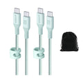 Anker Cable USB-C a USB-C 544 de nailon biológico de 10 pies, cable de carga rápida ecológico, soporta PD de 140 W para portátiles, tabletas y teléfonos inteligentes, resistente