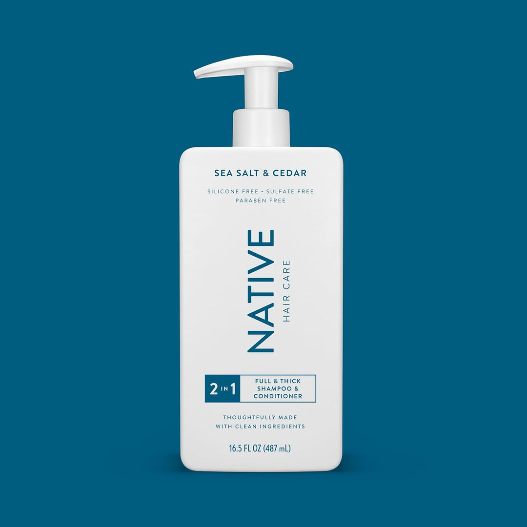 Native Sea Salt &amp; Cedar 2N1 Champú y acondicionador Set 16.5 fl oz