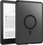 OWKEY Funda Magnética para Kindle Paperwhite de 7" 12ª Generación 2024 y Kindle Colorsoft - con AirBag Compatible con iPhone MagSafe, Negro