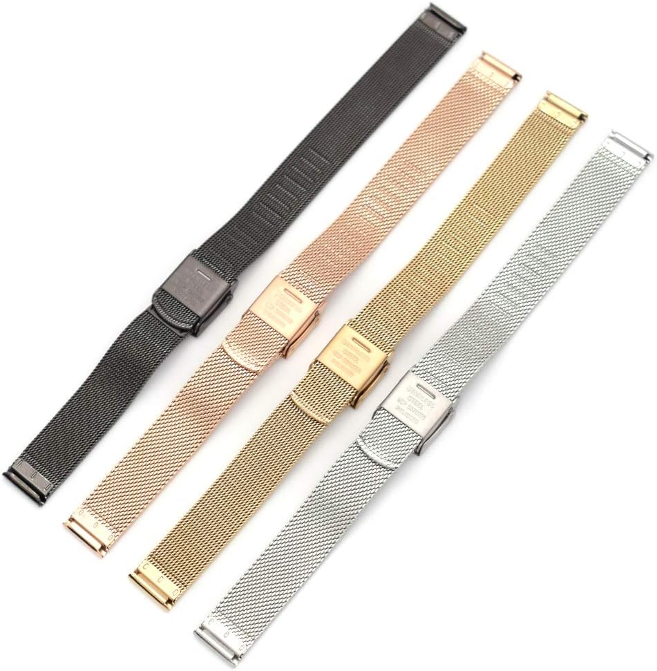 Reemplazo de correa de reloj de acero inoxidable de barra de resorte de 0.472 in para Skagen