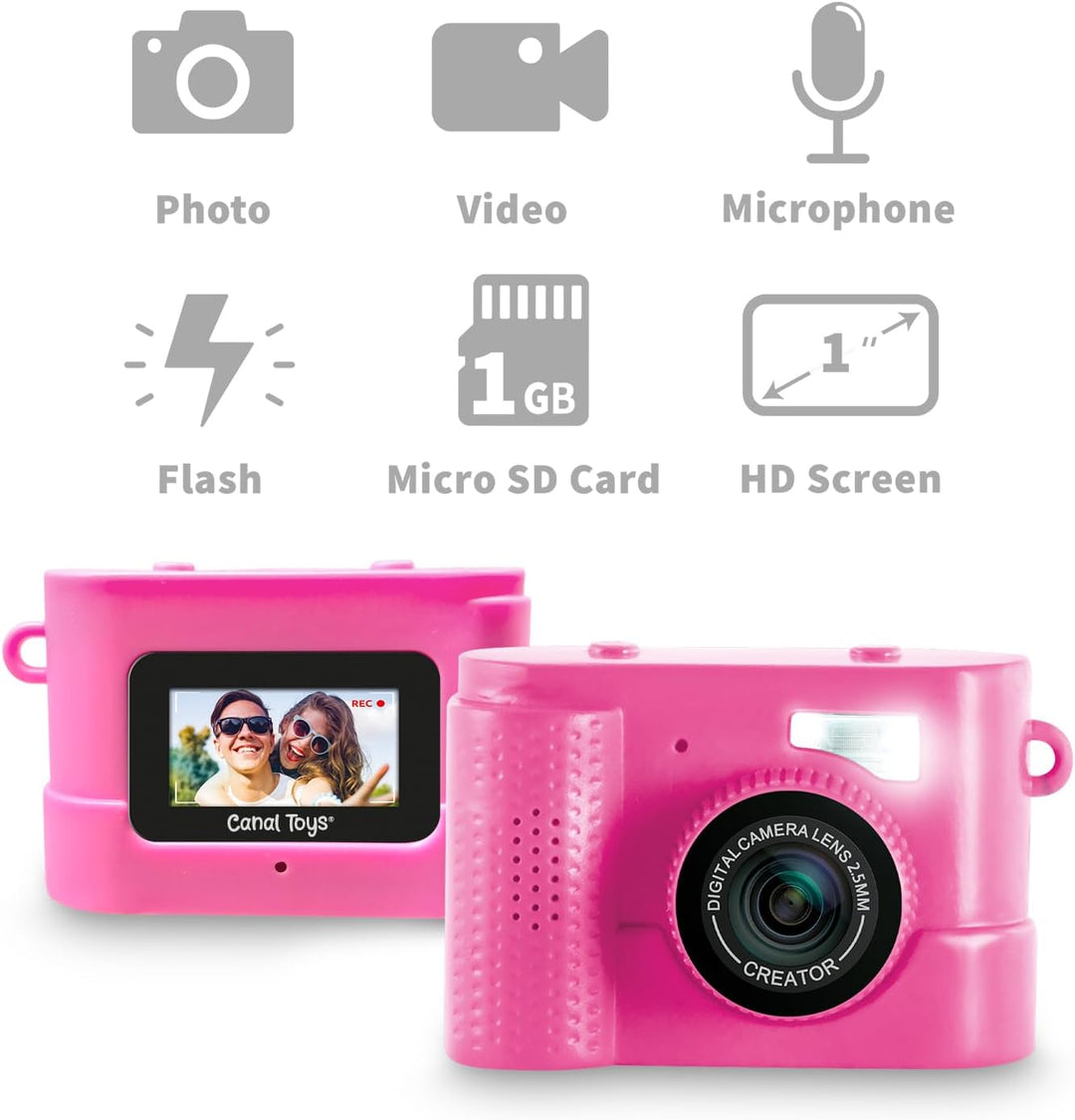 Cámara Digital Compacta Mini\u2019Cam Photo Creator - Rosa; Persona...