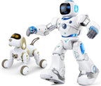 Ruko 18011 White Smart Robot Dog y 1088 Blue Smart Robot Juguetes para Niños