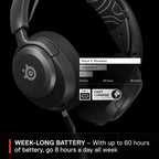 SteelSeries - Auriculares inalámbricos Arctis Nova 5 para juegos multisistema, controladores magnéticos de neodimio, batería (60 horas), 2.4 GHz, micrófono Gen2.X, PC, PS5, PS4, Switch, celular
