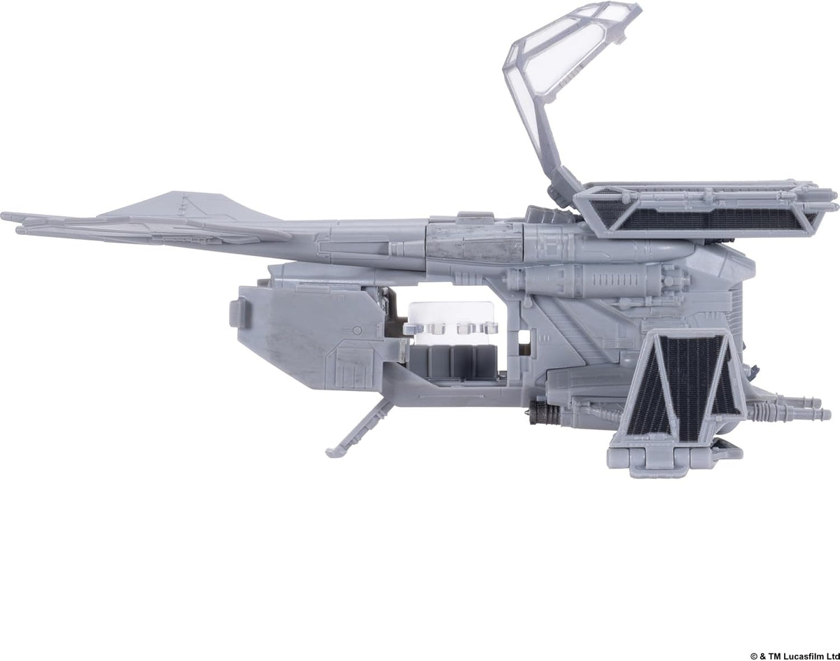 Star Wars™ Micro Galaxy Squadron Imperial Patrol Gunship - Vehículo de 8 pulgadas con dos accesorios de microfiguras de 1 pulgada