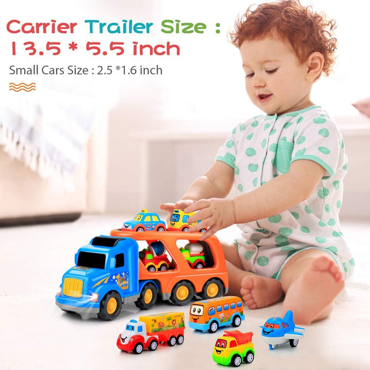Forty4 Paquete de 9 autos de juguetes para niños y niñas de 2, 3, 4...