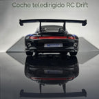 Auto RC Drift de 2.4 GHz, escala 1:24, 4WD, de alta velocidad, coches de control remoto vehículo con luces LED, dos baterías y neumáticos de drift, autos de juguete deportivos de carreras