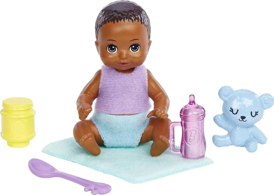 Muñecas Barbie y accesorios, muñeca Skipper (cabello bicolor) con f...