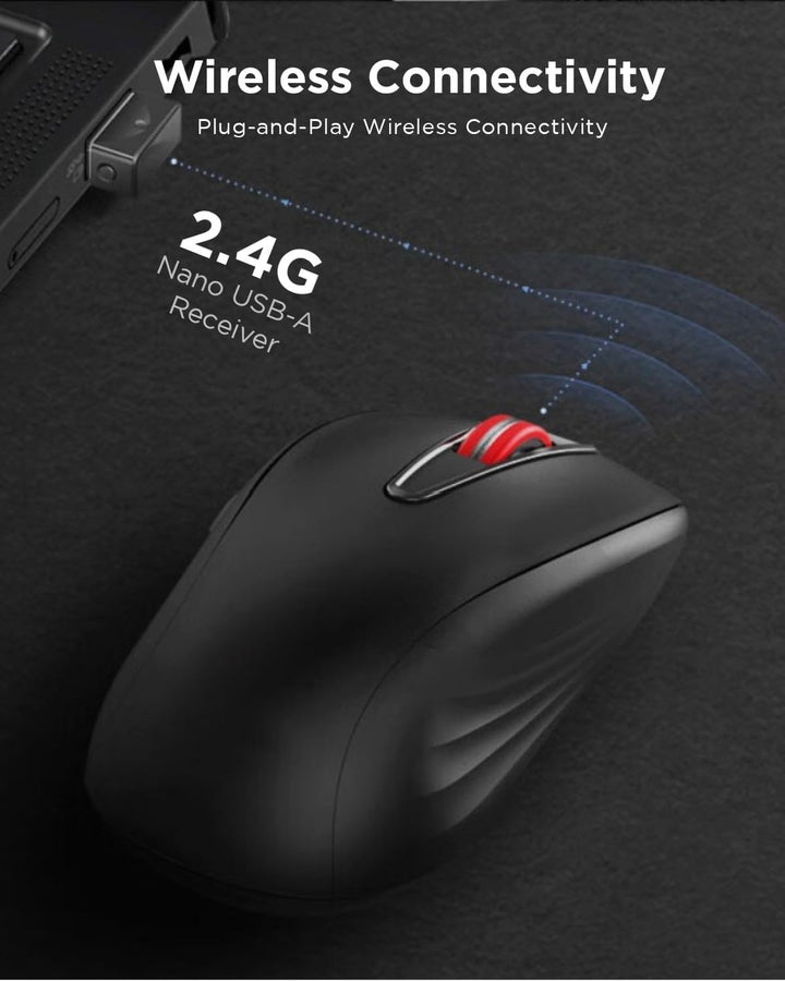 Lenovo Ratón recargable USB-C silencioso (WL500) - Botones silencio...