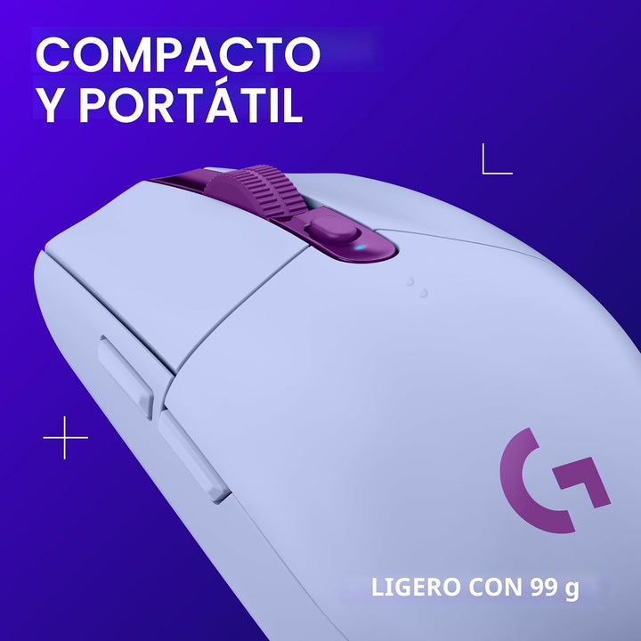 Logitech G 305 LIGHTSPEED - Mouse inalámbrico para juegos, sensor H...