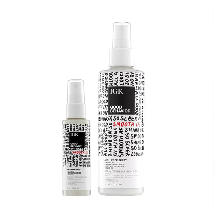 IGK GOOD BEHAVIOR Spray de preparación 4 en 1 | Tamaño completo + d...