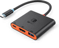 Switch 2 Dock para TV, carcasa de aleación de aluminio HDMI 2.0 4K @60Hz HDR estación de acoplamiento para Nintendo Switch 2/OLED/Steam Deck/ROG Ally, adaptador USB C a HDMI con 100 W PD 3.0