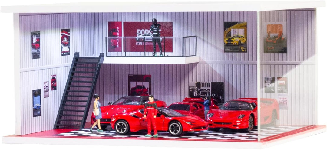 Vitrina de autos a escala 1/64 para exhibición y