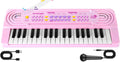 Teclado de piano de juguete para niños pequeños, pianos de 37 teclas, juguetes musicales con micrófono