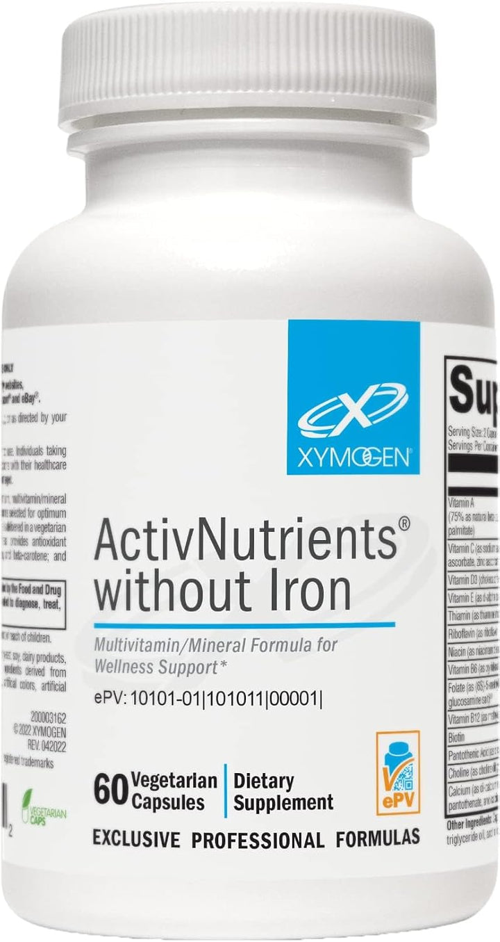 XYMOGEN ActivNutrients sin hierro - Multivitamínico sin hierro para...