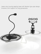 FIFINE Micrófono USB para computadora, condensador de escritorio Plug &Play, micrófono para computadora portátil, botón de silencio con indicador LED, compatible con Windows/Mac, ideal para YouTube