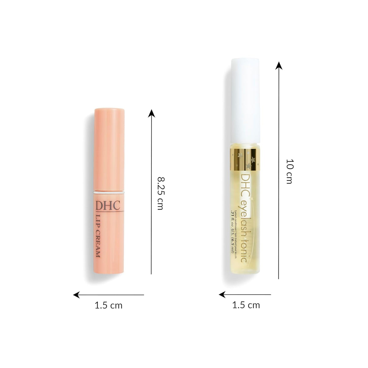 DHC Crema de labios 0.05 oz. Peso neto y tónico para pestañas 0.21...