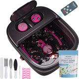 Aqvesane Masajeador de baño plegable para pies con calor, control r...