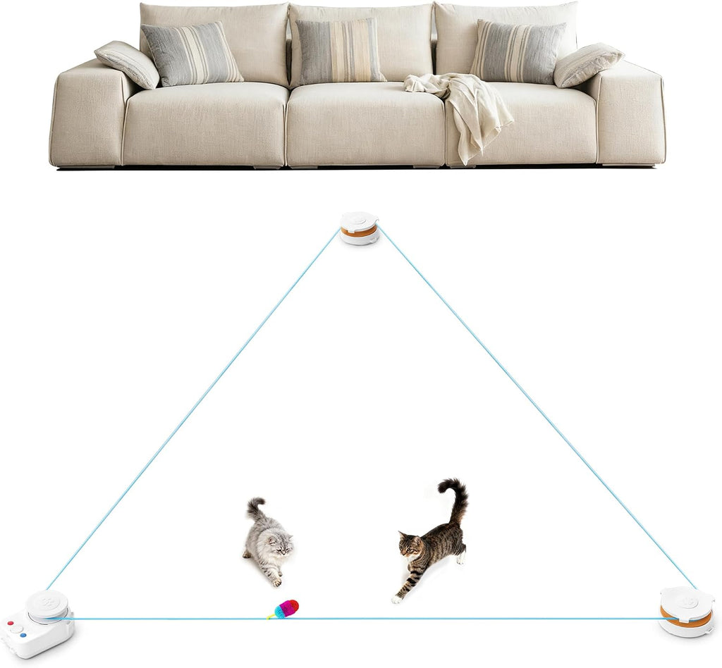 Juguete interactivo para gatos de interior, cinta de correr