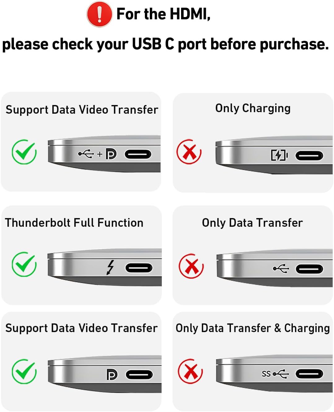 BENFEI Soporte para portátil con estación de acoplamiento USB C 6en...