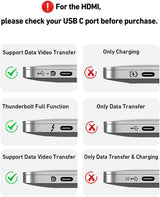 BENFEI Soporte para portátil con estación de acoplamiento USB C 6en...