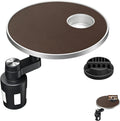 Bandeja y portavasos para automóvil, escritorio giratorio de 360° para computadora portátil, bandeja para volante, mesa de bandeja de comida para automóvil para comer, soporte automático para