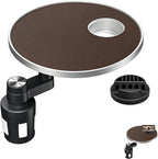 Bandeja y portavasos para automóvil, escritorio giratorio de 360° para computadora portátil, bandeja para volante, mesa de bandeja de comida para automóvil para comer, soporte automático para