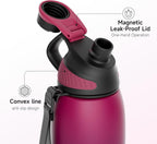 FJbottle Botella de agua aislada de acero inoxidable de 20 onzas sin tapa