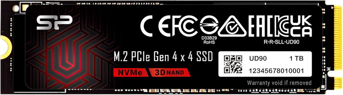 Silicon Power 1TB UD90 NVMe 4.0 Gen4 PCIe M.2 SSD R\/W hasta 5,000\...